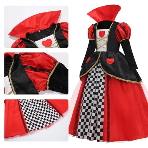 Disfraz de Princesa para Niñas Color Rojo Talla 120(5-6T) miniatura 2