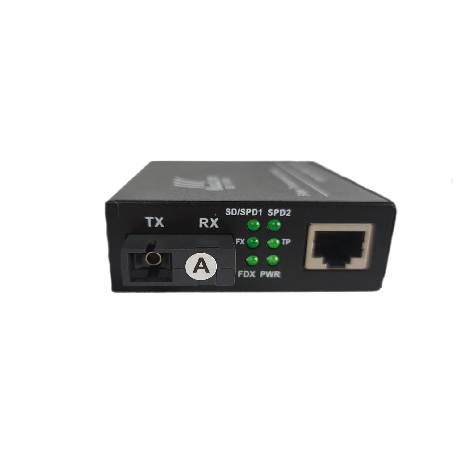 BAUDCOM Gigabit Ethernet Fiber Media Converter 10/100/1000M, BIDI 40km, Integrated Singlemode SC Transceivers, RJ45 to 1000Base-LX