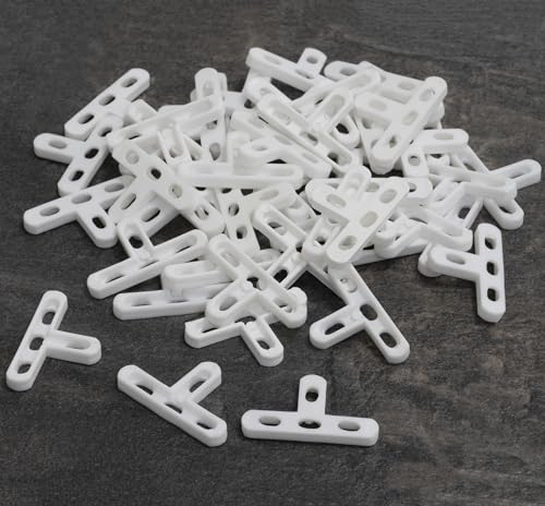 AERZETIX - C71037-50 Stück - T-förmige Abstandshalter Sprossen - 5 mm für fliesen- und kachelfugen - aus kunststoff - boden wand fugenkreuze