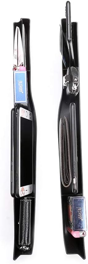 for Land Rover Discovery Sport 2015 2016 2017 2018 Black ABS Plastic Car Central Side Multifunction Storage Box Phone Card Tray Accessories (Left+Right)