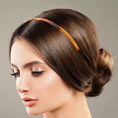 DonLeeving 4 Pcs Plastic Tooth Hair Comb Headband, Comfort Wavy Toothed Hairband, Hard Headbands for Women Men Girls, 4 Styles - Image 6