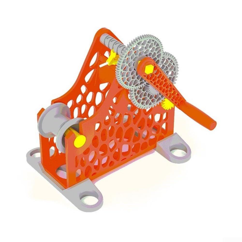 Desmontable para bobinador de filamento de impresora 3D, manivela manual y taladro compatible con bobinas de 1 kg, respetuoso con el medio ambiente (naranja)