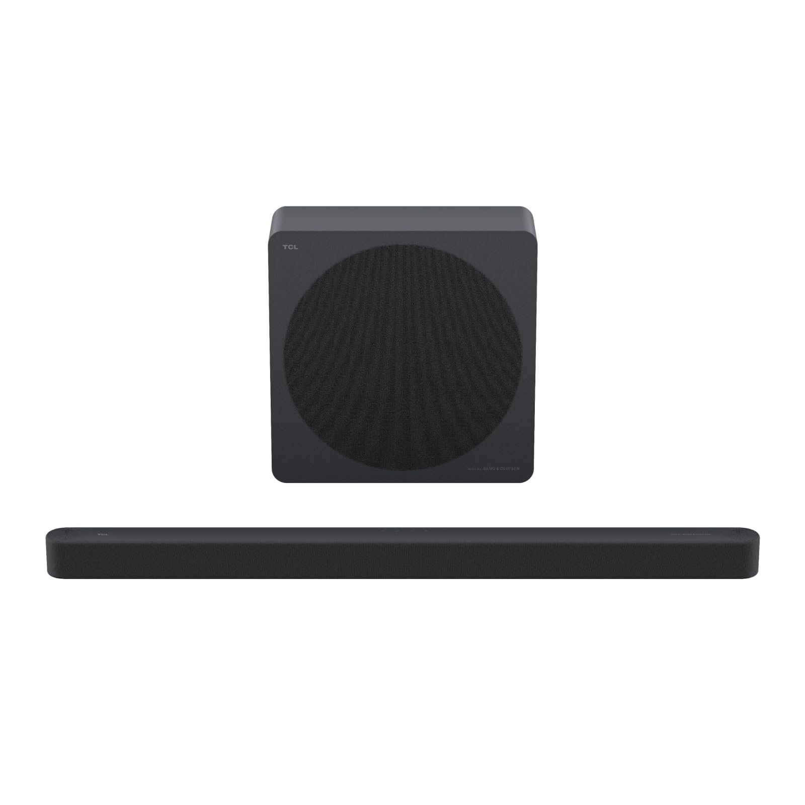 TCL A65K Barre de Son 3.1.2 canaux avec Caisson de Basses sans Fil, Audio by Bang & Olufsen, Dolby Atmos, AI Sonic Adaptation, Puissance maximale 460 W, HDMI 2.1 eARC, Bluetooth 5.3
