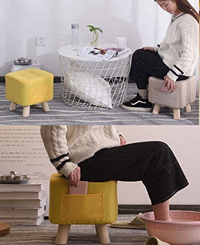Repose-pieds carré pour tabouret bas résolvant le manque de place - 5