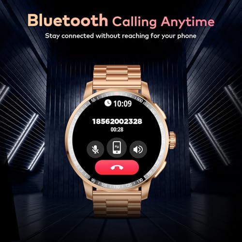 Image of itel Unicorn Max Smartwatch with 1.43 inch AMOLED Display, 1000 Nits Brightness, AI Voice Assistant, Bluetooth V5.3, IP68 Waterproof, 200+ Watch Faces, 100+ Sports Modes (Copper Gold)