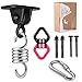 MDAIRC Heavy Duty Hanging Kit Swing Hangers and Hammock Spring and 360 Smooth Swing Swivel Spinner Kglobal Swivel Hook and Locking Snap Hooks for Wooden Setsï¼Œtire Swing Swivel, Seat Trapeze Yoga