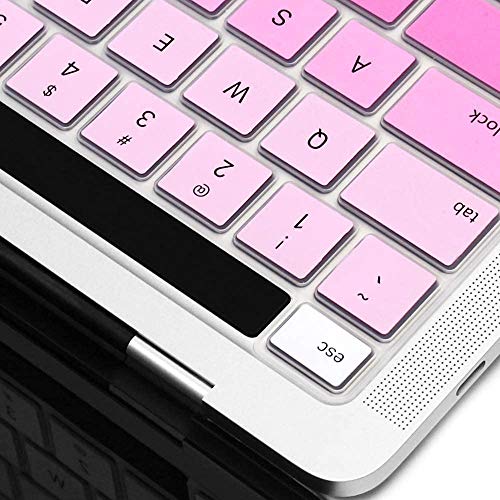 Image of Oaky Keyboard Protector Compatible with MacBook Pro 16 Inch 2019-2020 Release Model A2141 Soft Silicone Waterproof Dust-Proof Ultra Thin Keyboard Cover Skin for MacBook Pro 16 Inch - Silicon Pink
