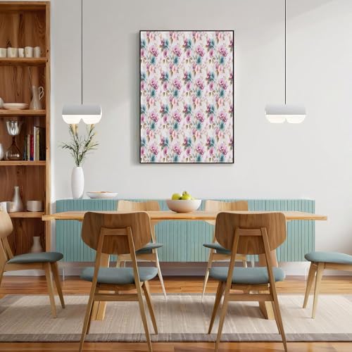 Arte en cuadros de pared JRISEMECY, un elegante lienzo botánico grande de 60x80cm en tonos pastel 3