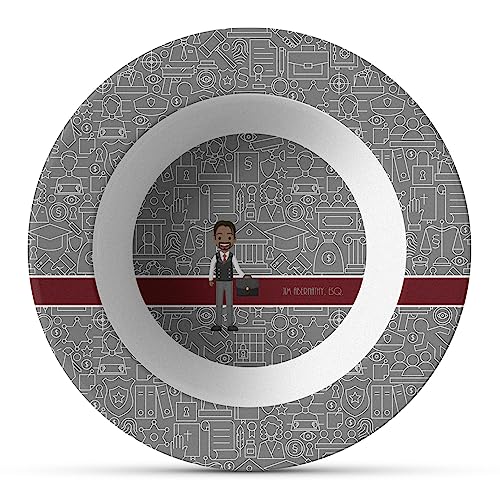 Personalized Lawyer/Attorney Avatar Plastic Bowl - Microwave Safe - Composite Polymer