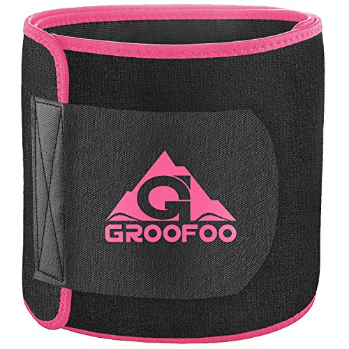 GROOFOO Ceinture Abdominale de Sudation,Serre Taille Corset Sculptant Réglable Ceinture