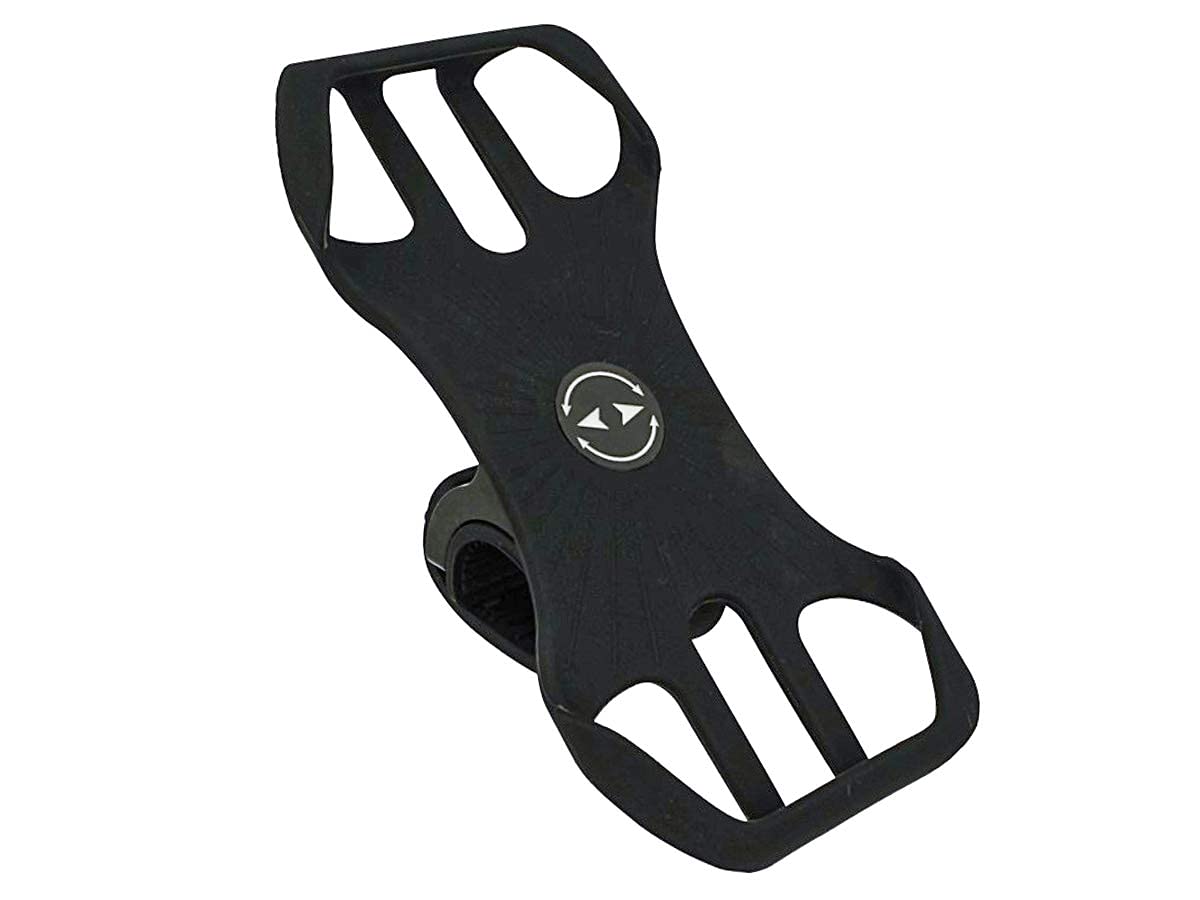 CARALL Porta Cellulare da Bici Supporto Smartphone per Manubrio Moto Monopattino Elettrico Bicicletta MTB Universale 360° Rotabile Silicone Solo 4 Angoli Non Copri Tasti e Display