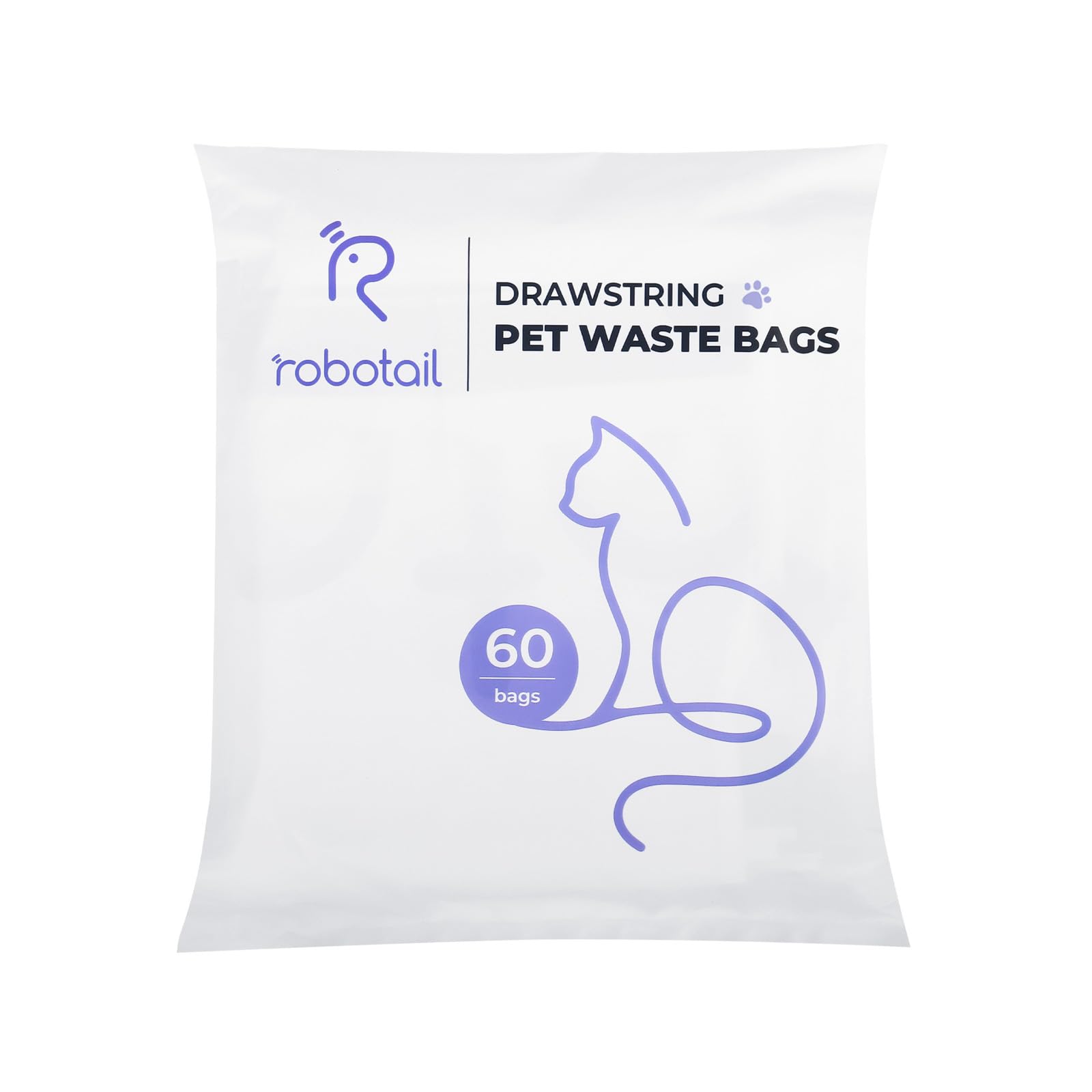 Cat Litter Bags Accessories, 60 Count Dispenser Pack Custom Fit Liners for Robotail C32/C42 Self Cleaning Cat Litter Box, Replacement Bags for Self-Cleaning Litter Boxes