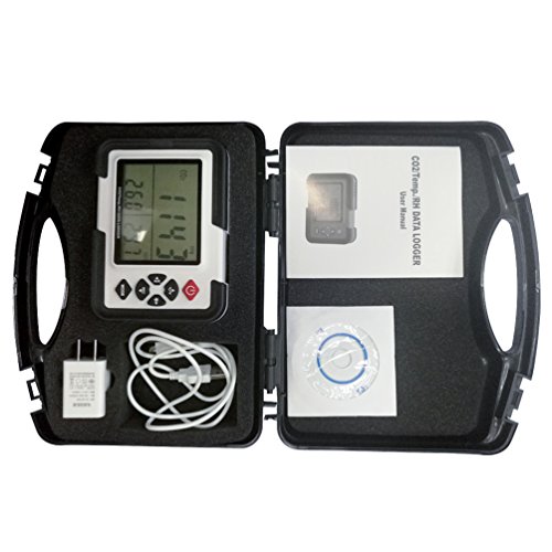 Image of Carbon Dioxide Data Logger CO2 Detector Monitor Indoor CO2 Air Quality Meter Temperature Relative Humidity Data Logger AMF-102