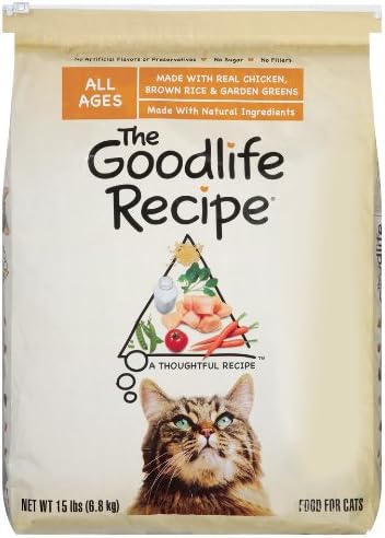 The Goodlife Recipe Wityh Chicken Food For Cats, 15-Pound Bag