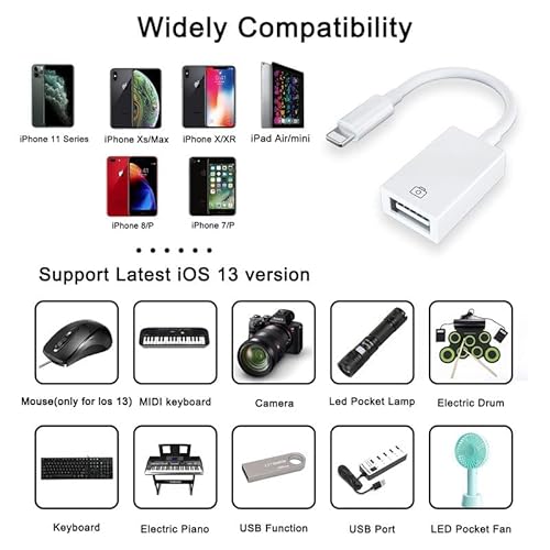 Adattatore Lighting a USB per Fotocamera, USB 3.0