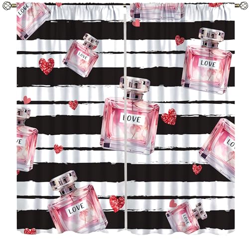 AAVEUP Fashion Perfume Decor Curtains for Girls,Modern Exquisite ...