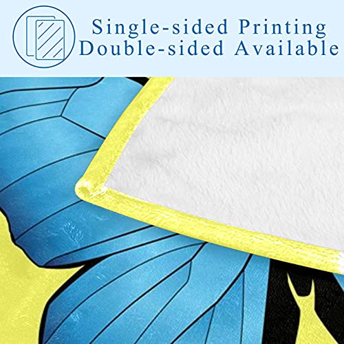 Couverture douce papillon jaune pour des instants cocooning - 5