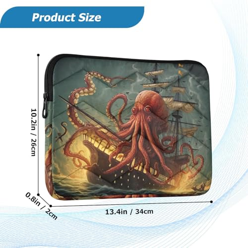 Funda para Laptop Ocean Boat Octopus 13-14 Pulgadas miniatura 3