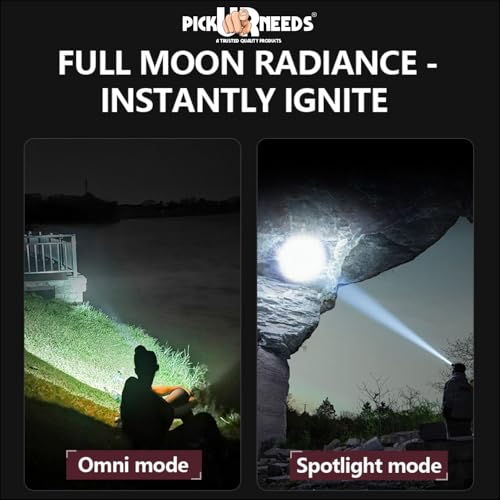 Image of Pick Ur Needs Rechargeable Emergency Headlamp 75 Watt LED Headlight Torch - 800mAh Battery, Adjustable Focus Zoom, 3 Light Modes, 5 Hours Runtime