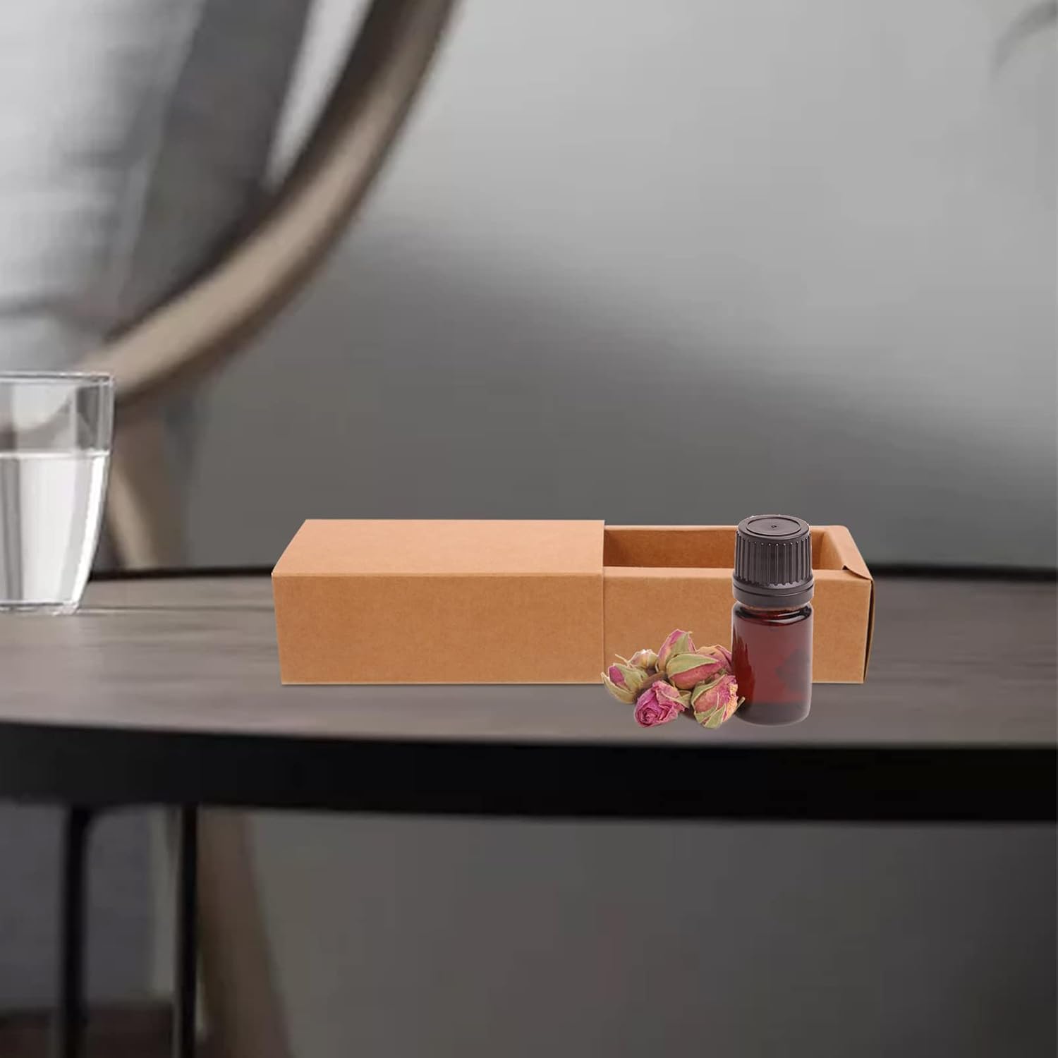 Beavorty 10pcs Brown Paperboard Cosmetic Gift Boxes for Small Bottles image 5