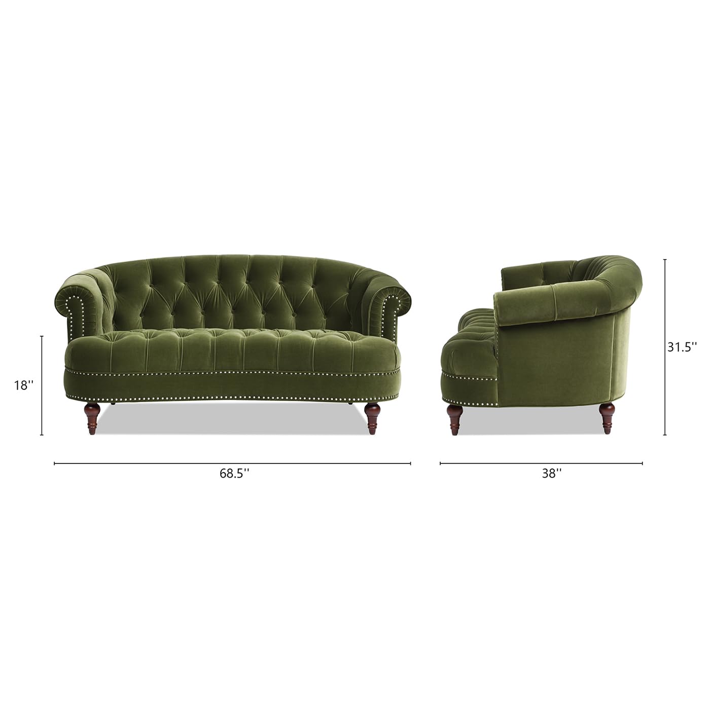 Amazon.com: Jennifer Taylor Home La Rosa Victorian Chesterfield