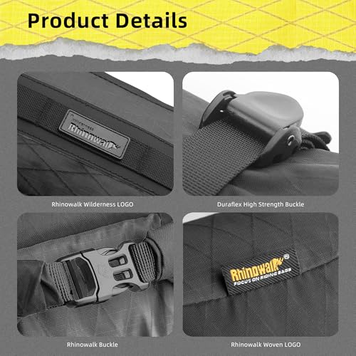 Rhinowalk Fahrrad Gepäckträgertasche Wasserdicht 6.5L Frontfork Tasche für Gepäckträger Vorne Fahrradtasche Fork Pack