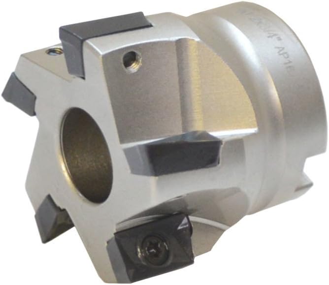 90 Degree Indexable Face Mill Cutter 2" x 3/4" 5 Flute APMT APKT CNC Insert Lathe Tool Bit