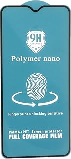 شاشة حماية من البوليمر المقوى مع تغطية كاملة مضادة للكسر، تصميم فائق الوضوح وسهل التركيب يناسب هواوي Y6 S/Y6 2019 - أسود شفاف