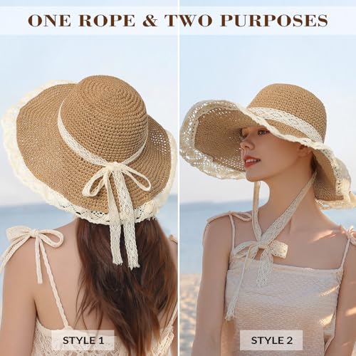 Image of Beach Hats for Women - Beach Hat Womens UPF 50+, Packable Sun Hat Women