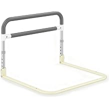 Bed Rails for Elderly Adults, Foldable Bed Guard, 63 x 56cm Bedside Assist Handrail, Bed Safety Rail Adjustable Height 37-45cm for King, Queen, Full & Twin, Both Sides Large