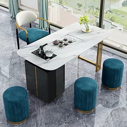Tabouret de maquillage en velours pour coiffeuse chic - 7
