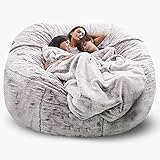 AXFALO Sitzsackhüllen Keine Füllung waschbar gefüllter Tieraufbewahrung, Sitzsack-Abdeckung Ersatzfüllbarer Speicherschaum
