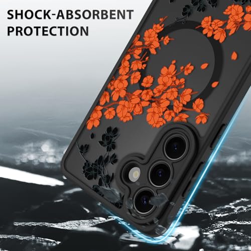 OOK Phone Case Fit for Samsung Galaxy S26 Plus 6.7 Inch, Orange Flowers by OOK - Used condition - Image 4