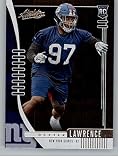 2019 Absolute #177 Dexter Lawrence RC Rookie New York Giants NFL Football Trading Card