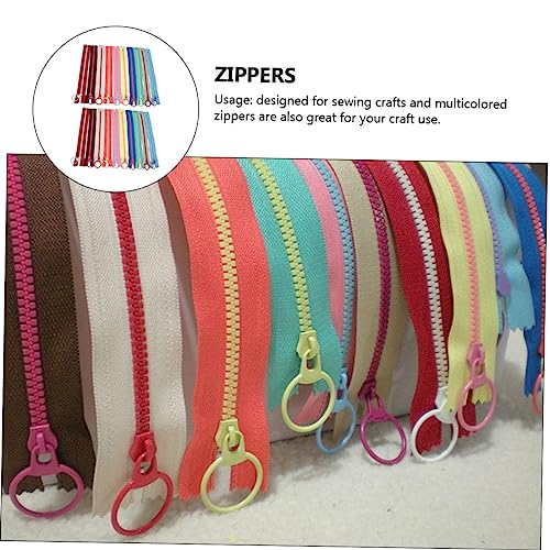 SEWACC 20 Peças De Resina Com Zíper De Contraste De Cor Jaqueta De Cowboys Com Zíper De Duas Vias Mi