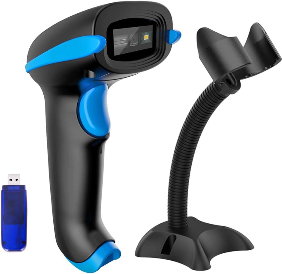 Amazon.com : NADAMOO QR Code Scanner Wireless 2D Barcode Scanner With ...