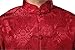 Blingland Chinese Traditional Uniform Top Kung Fu Shirt for Men Chinese Clothing Asian XXL / US XL-Red+Gold