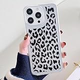 Nadoli Transparent Silikon Hülle für iPhone 12 Pro,Durchsichtig Klar Lustig Kreativ Leicht Dünn Weiche Stoßfest Handyhülle Schutzhülle mit Leopard Entwurf