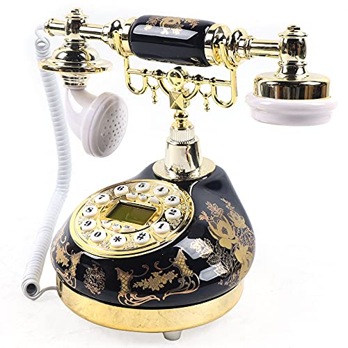 European Style Retro Vintage Phone, Dial Phone Antique Landline Antique Telephone Old Fashioned Telephones With Push Button Dial For Home And Office #TOP5