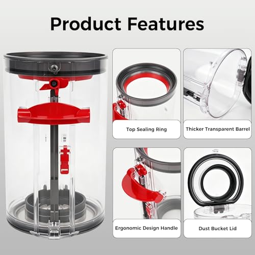 Image of Dust Bin Replacement for Dyson V10 SV12 Canister Part Vacuum Cleaner