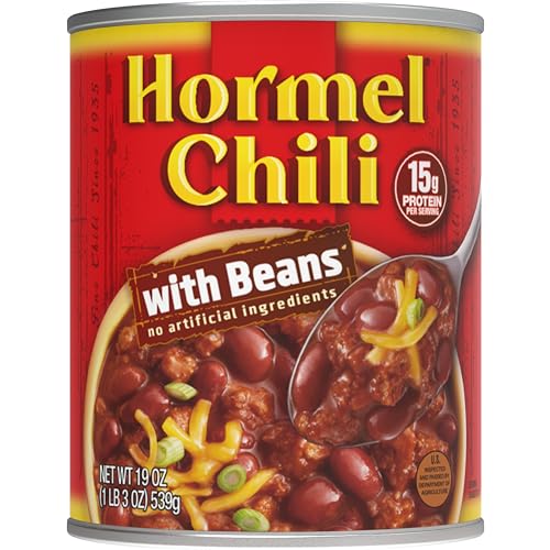 Hormel Chili with Beans, 19 Ounce (Pack of 12)