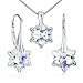 Produktbild SILVEGO Schmuck-Set mit Swarovski® Crystals Edelweiß - Farbe Aurore Boreale