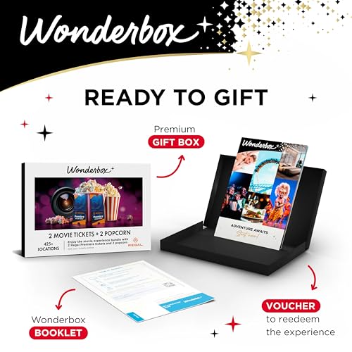Image of Wonderbox - Experience Gift - Regal Movie - 2 Tickets, 2 Drinks & 2 Candies | Valid at 425+ Regal theater locations across the US, Choose your theater, movie, date, and showtime