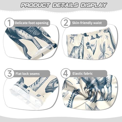 Toddler Girls Leggings Printed Yoga Pants Leggings A Hand-Drawn Dinosaurs for Kids3