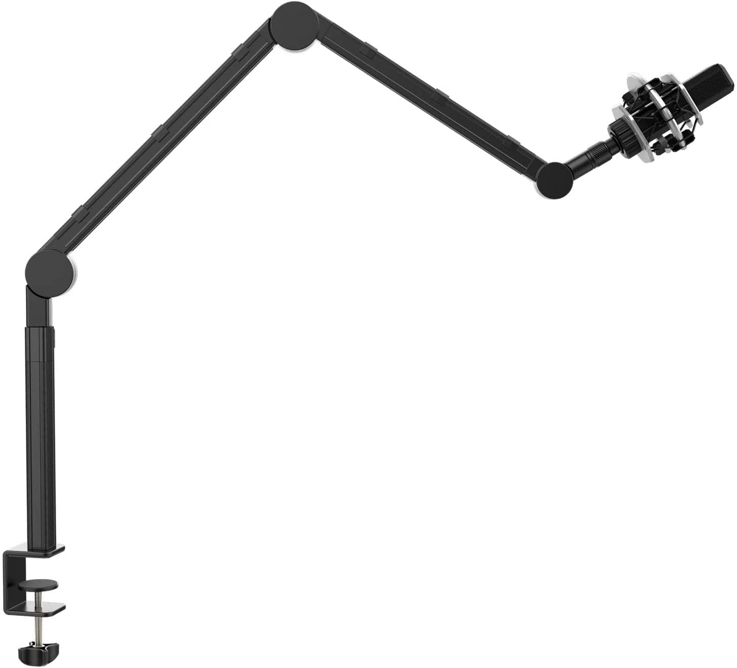 heavy duty live stream microphone arm stand 360 degree rotatable boom arm Camera light stand Aluminium mic stand