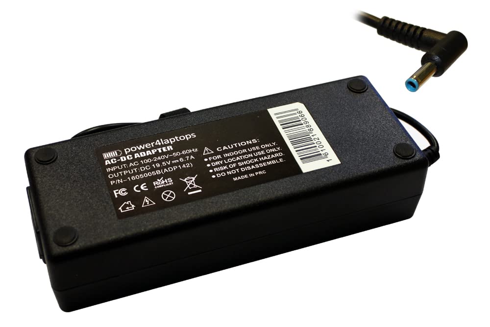 Power4Laptops Connettore Di Alimentazione Con Cavo Per Dell XPS 15 9550 - Ricambio Originale Per Alimentatore Rotto - 5