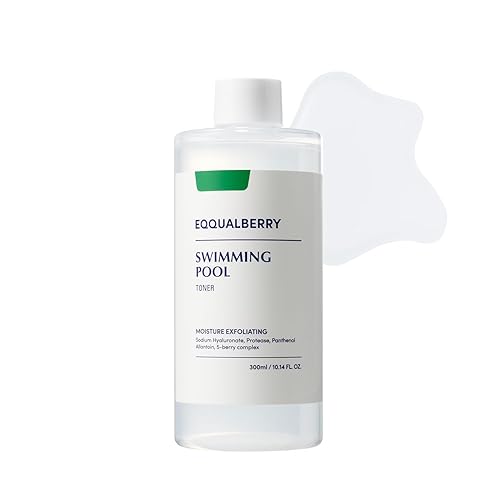 EQQUALBERRY Tónico facial de proteasa para piscina - 10.14 onzas líquidas  10.1 fl oz  Tónico hidratante y calmante para la cara  Control de poros y