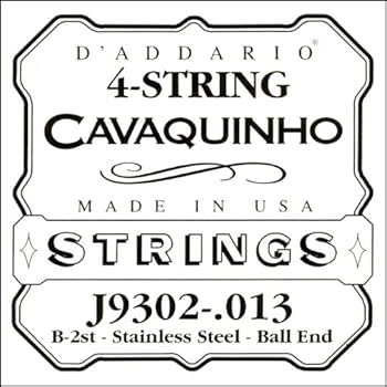 DAddario J9302 Einzelsaite für Cavaquinho blanker Stahl 013