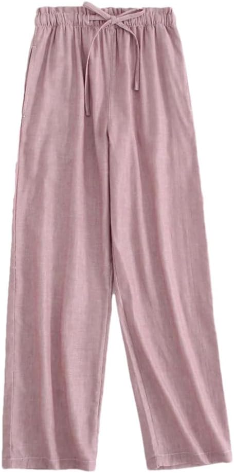 Women Cotton Sleep Bottoms Night Trousers Casual Striped Pajama Home Pants