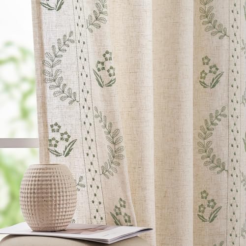 jinchan Belrose Linen Curtains